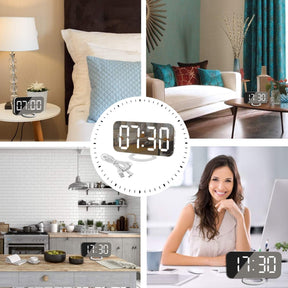 Digital Clock Large Display, LED Electric Alarm Clocks 𝒦