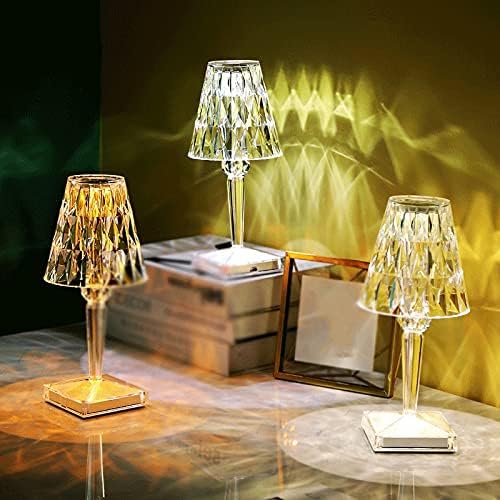 LED Diamond Crystal Projection Desk Lamp 𝒦