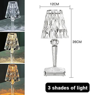 LED Diamond Crystal Projection Desk Lamp 𝒦