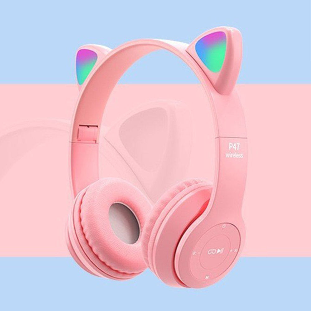 Wireless Headphones Cat Ear for Kids and Adult