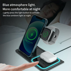 3-in-1 Wireless Charging Station 𝒦