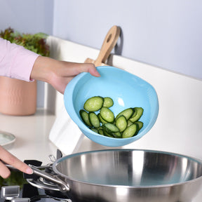 Rice Sieve Plastic Colander Kitchen Drain Basket with Handles Rice 𝒦