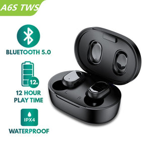 A6S TWS Bluetooth Earphone Wireless Headphone Stereo Headset Sport Earbuds 𝒦