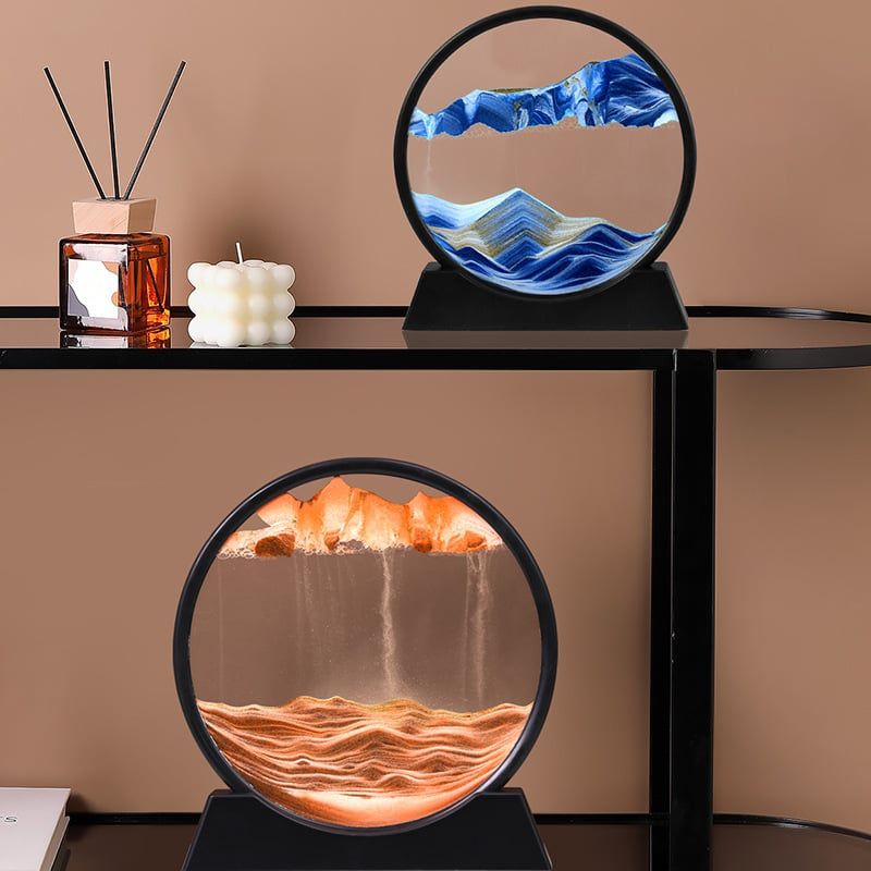 Hourglass Light Quicksand Table Lamp Home Decor 𝒦